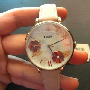 Fossil Jacqueline Blush Leather Quartz Watch